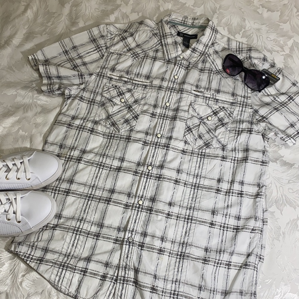 Vintage Snap Front Shirt Free New Sunglasses